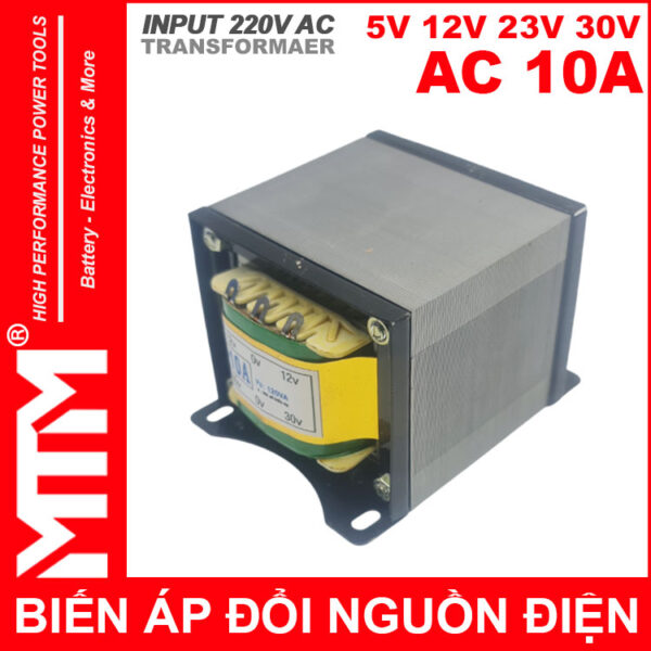 Bien The Bien Ap Tang Pho Doi Dien AC 220V Ra 5V 12V 23V 30V 10A Chinh Hang