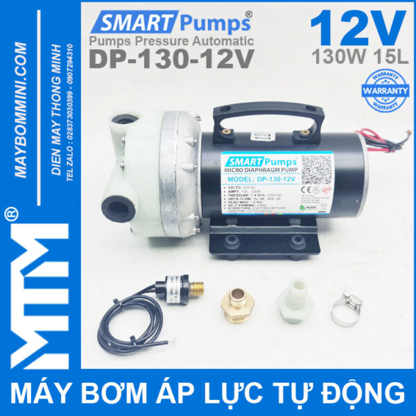 May Bom Ap Luc Tu Dong 12V 130W 15L Smartpumps Chinh Hang May Bom Ap Luc Tu Dong 12V 130W 15L Smartpumps Chinh Hang