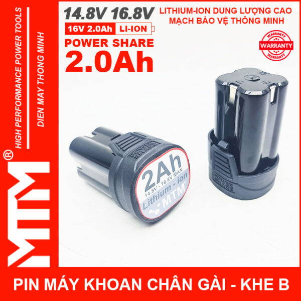 Pin May Khoan 16v8 2ah 4cell Lishen Khe B