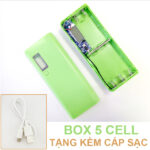 Pin Du Phong 5 Cell Mau Xanh La New