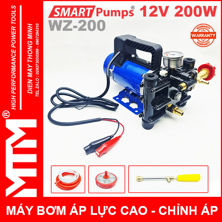 Ban May Bom Ap Luc Cao 12V 200W 16l Smartpumps WZ 200 Co Chinhh Ap Ban May Bom Ap Luc Cao 12V 200W 16l Smartpumps WZ 200 Co Chinhh Ap