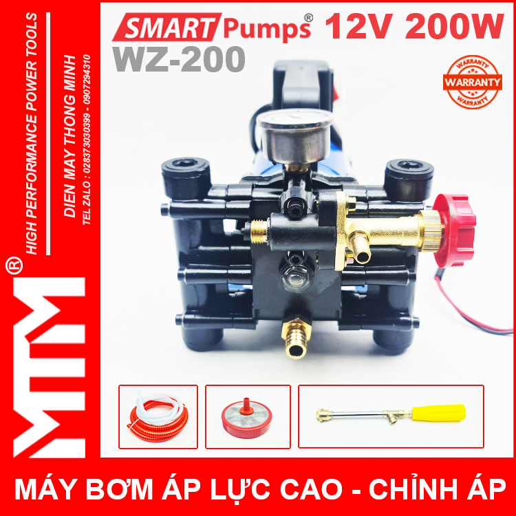 Dau Bom May Bom Ap Luc Cao 12V 200W 16l Smartpumps WZ 200 Co Chinhh Ap Dau Bom May Bom Ap Luc Cao 12V 200W 16l Smartpumps WZ 200 Co Chinhh Ap