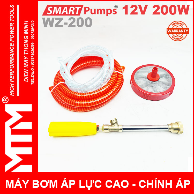 Phu Kien May Bom Ap Luc Cao 12V 200W 16l Smartpumps WZ 200 Co Chinhh Ap Phu Kien May Bom Ap Luc Cao 12V 200W 16l Smartpumps WZ 200 Co Chinhh Ap