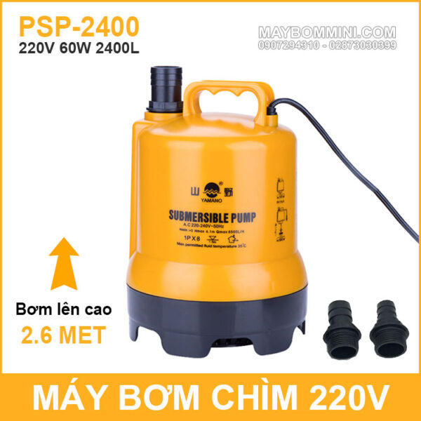 May Bom Chim Nuoc Thai Nuoc Ngap Ho Ca Thac Nuoc 220V 60W 2400L May Bom Chim Nuoc Thai Nuoc Ngap Ho Ca Thac Nuoc 220V 60W 2400L