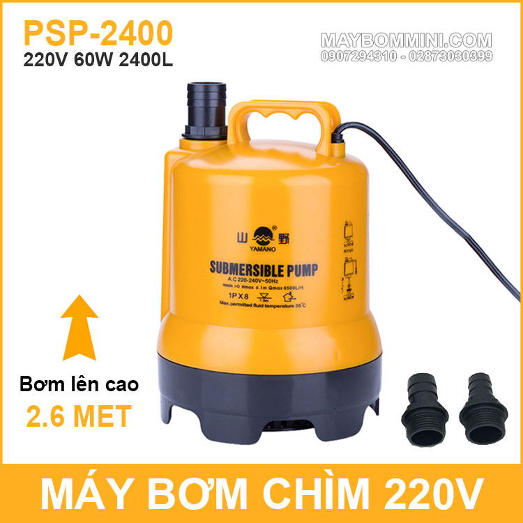 May Bom Chim Nuoc Thai Nuoc Ngap Ho Ca Thac Nuoc 220V 60W 2400L