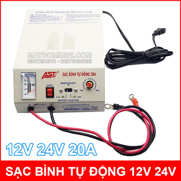 Sac Binh Ac Quy Tu Dong 12V 24V 20A AST Cao Cap Chinh Hang Sac Binh Ac Quy Tu Dong 12V 24V 20A AST Cao Cap Chinh Hang