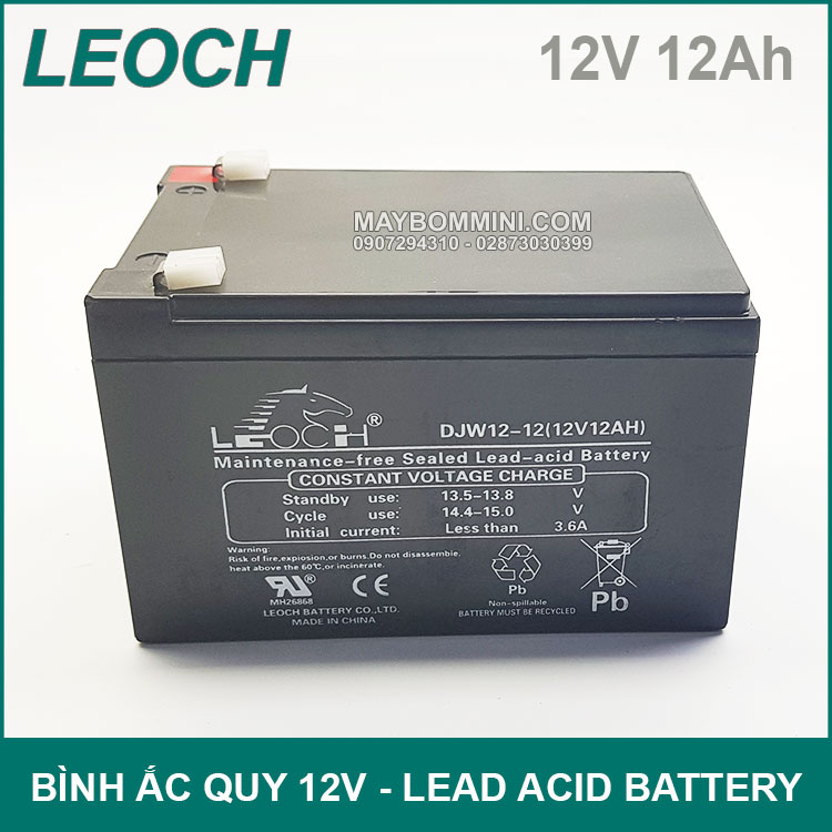 Binh Ac Quy LEOCH 12V 12Ah Binh Ac Quy LEOCH 12V 12Ah