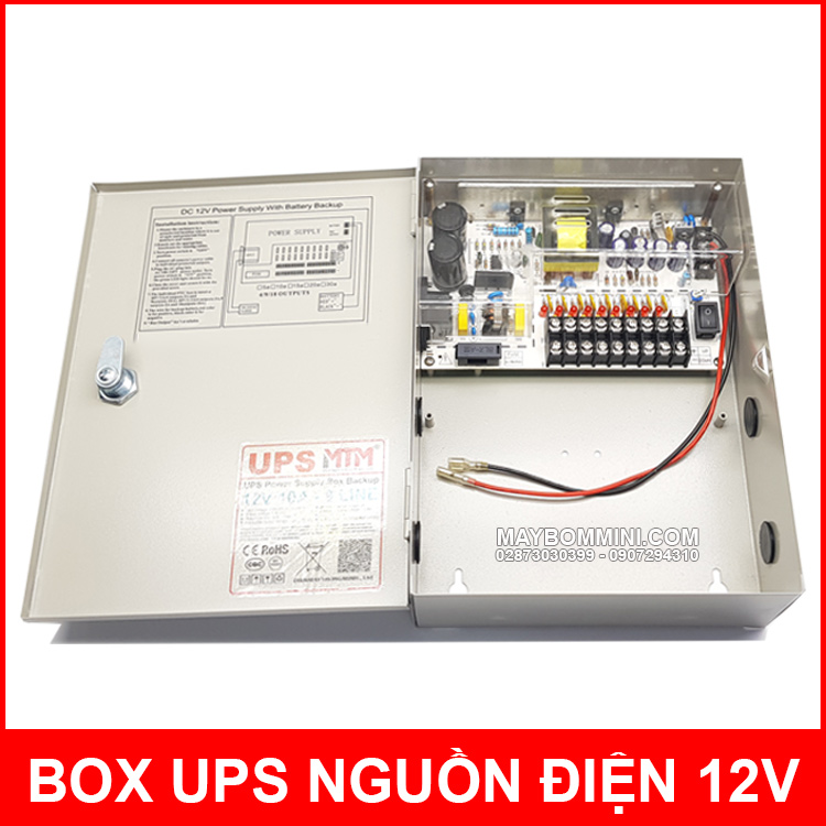 Box Ups Nguon Dien Du Phong 12V 10A MTM Chinh Hang Box Ups Nguon Dien Du Phong 12V 10A MTM Chinh Hang