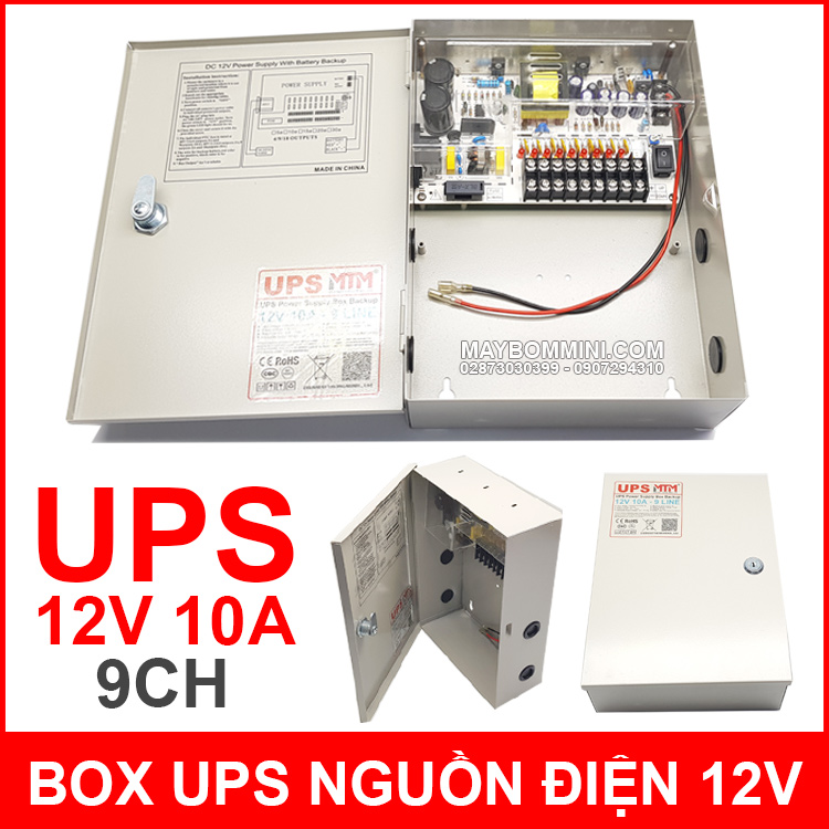 Box Ups Nguon Dien Du Phong 12V 10A MTM Box Ups Nguon Dien Du Phong 12V 10A MTM
