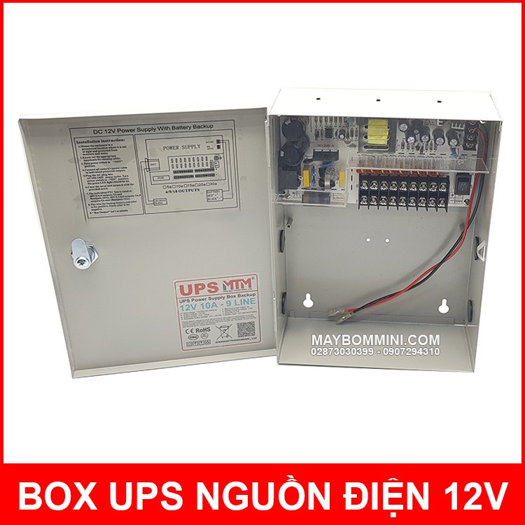 UPS Power Supply Box Backup 12v 10a MTM UPS Power Supply Box Backup 12v 10a MTM