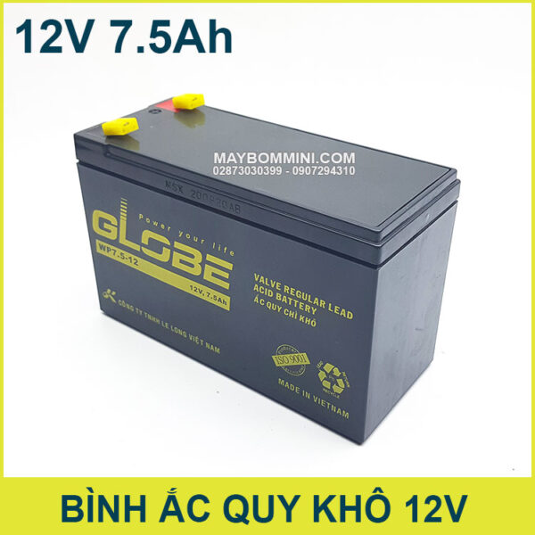 Ac Quy Mini 12v 7500mAh Chinh Hang Ac Quy Mini 12v 7500mAh Chinh Hang