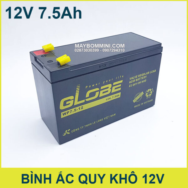 Ban Binh Ac Quy Globe Chinh Hang 12V Ban Binh Ac Quy Globe Chinh Hang 12V
