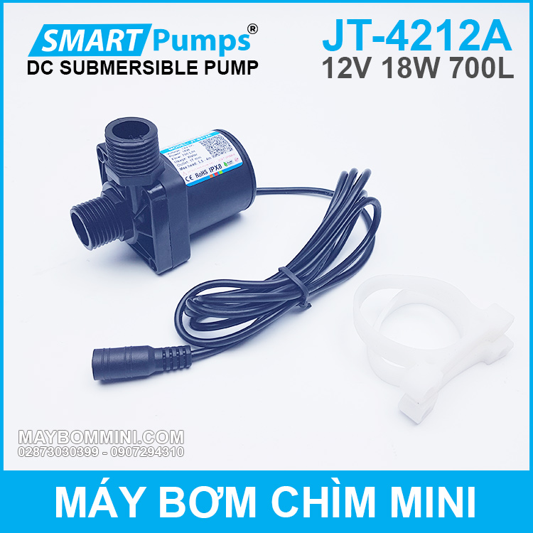 May Bom Chim Mini 12v 18w 700l JT 4212A Smartpumps Chinh Hang May Bom Chim Mini 12v 18w 700l JT 4212A Smartpumps Chinh Hang