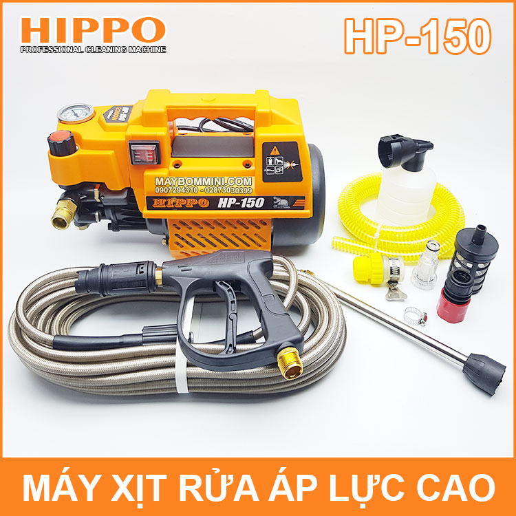 Bom Xit Rua Xe Ap Luc Cao Gia Dinh Mini Hippo HP 150 Bom Xit Rua Xe Ap Luc Cao Gia Dinh Mini Hippo HP 150