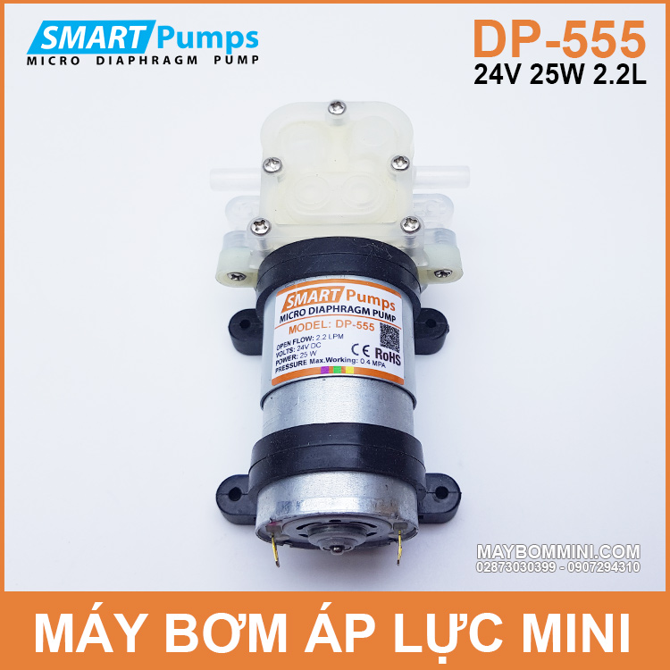 May Bom Ap Luc Mini 24V 25W Smartpumps DP 555