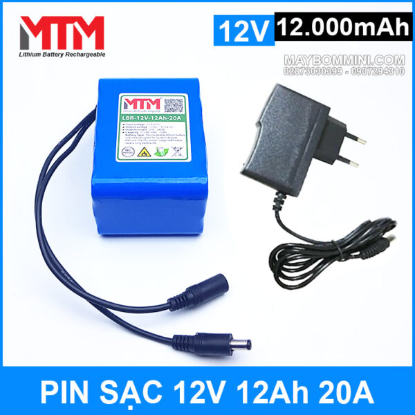 Pin Sac 12v 12000mah 20A Chinh Hang Kem Sac Pin Sac 12v 12000mah 20A Chinh Hang Kem Sac