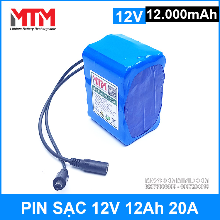 Pin 12v Cao Cap Chinh Hang 12000mah
