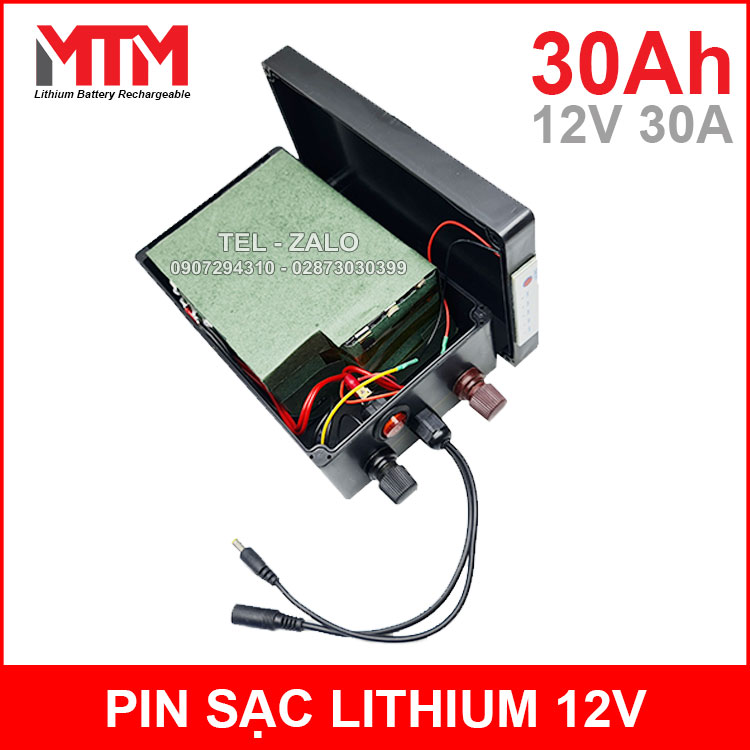 Ben Trong Pin Sac 12v 30Ah MTM