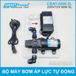 Bom Nuoc Tu Dong Tang Ap Mini 12v 60w