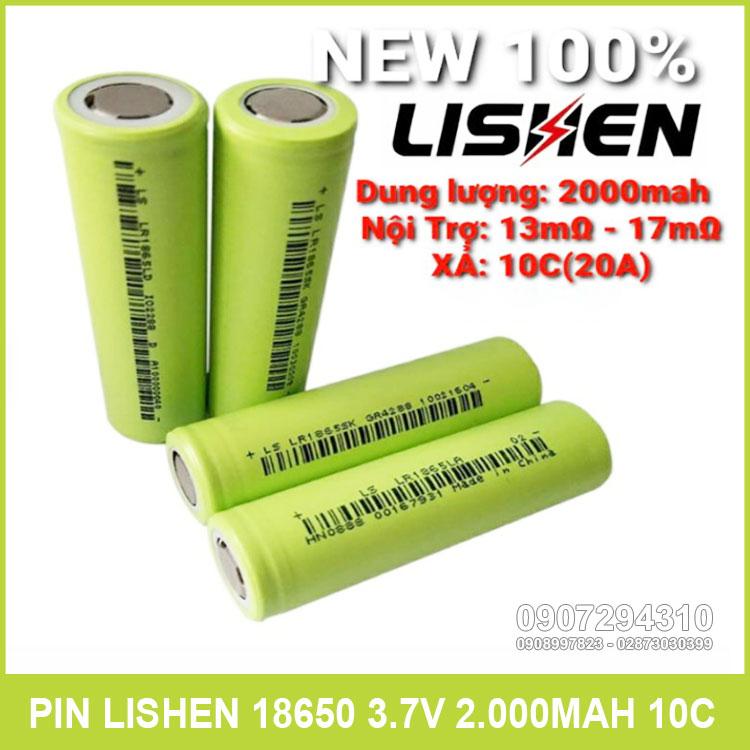Ban Pin Lishen Chinh Hang 2000mah Ban Pin Lishen Chinh Hang 2000mah