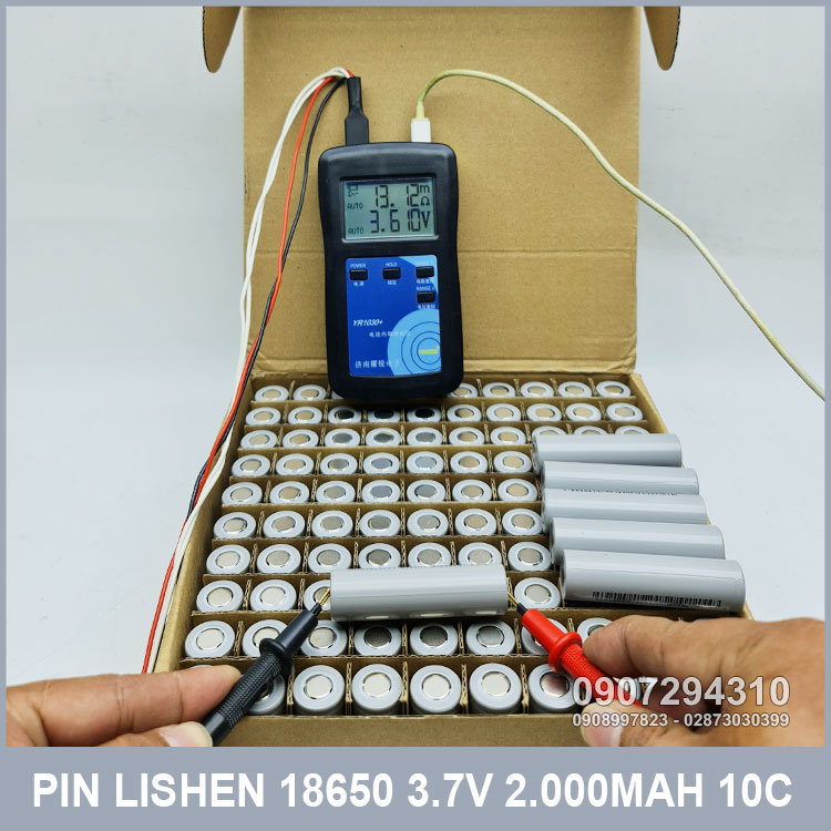 Do Dien Tro Pin Lishen Xam 2000mah 10c Do Dien Tro Pin Lishen Xam 2000mah 10c