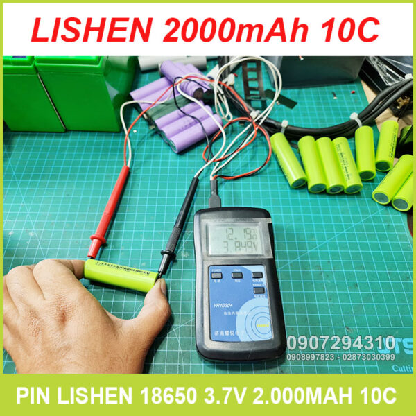Do Noi Tro Pin Lishen 18650 Xanh Do Noi Tro Pin Lishen 18650 Xanh