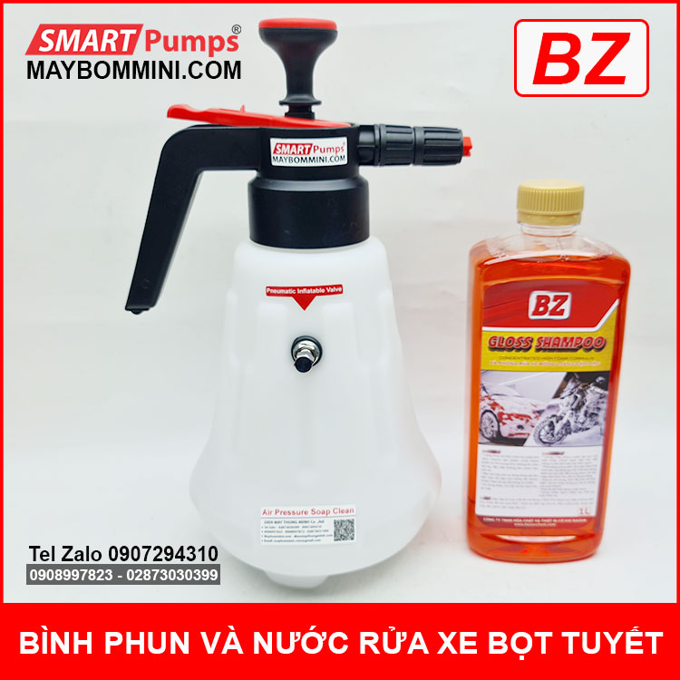 Bo Binh Phun Bot Tuyet Va Nuoc Rua Xe Bot Tuyet BZ Bo Binh Phun Bot Tuyet Va Nuoc Rua Xe Bot Tuyet BZ