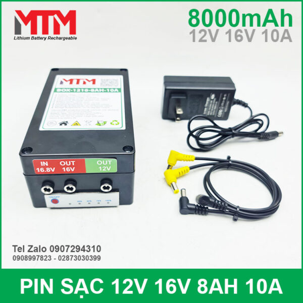 Box Pin Sac 12V 16V 8000mah 10A MTM Box Pin Sac 12V 16V 8000mah 10A MTM