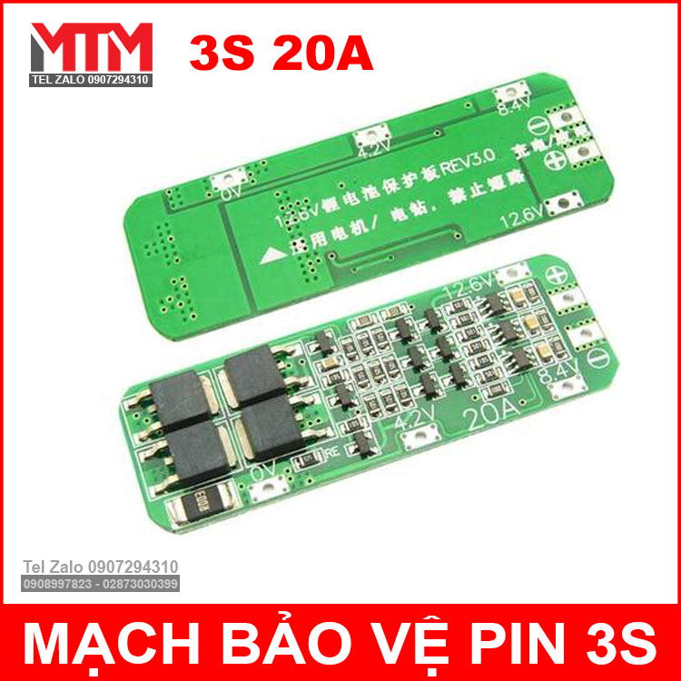 Mach Bao Ve Pin 18650 3s Mach Bao Ve Pin 18650 3s