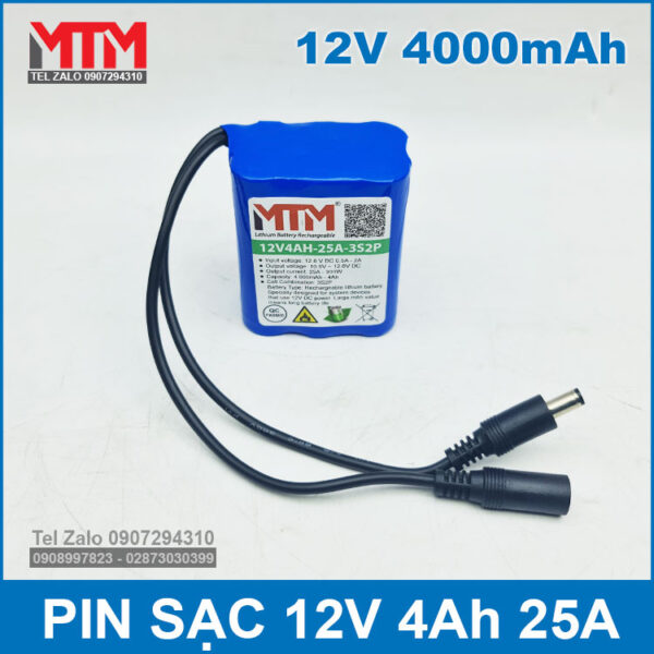 Pin 12v 4000mah 25A Pin 12v 4000mah 25A