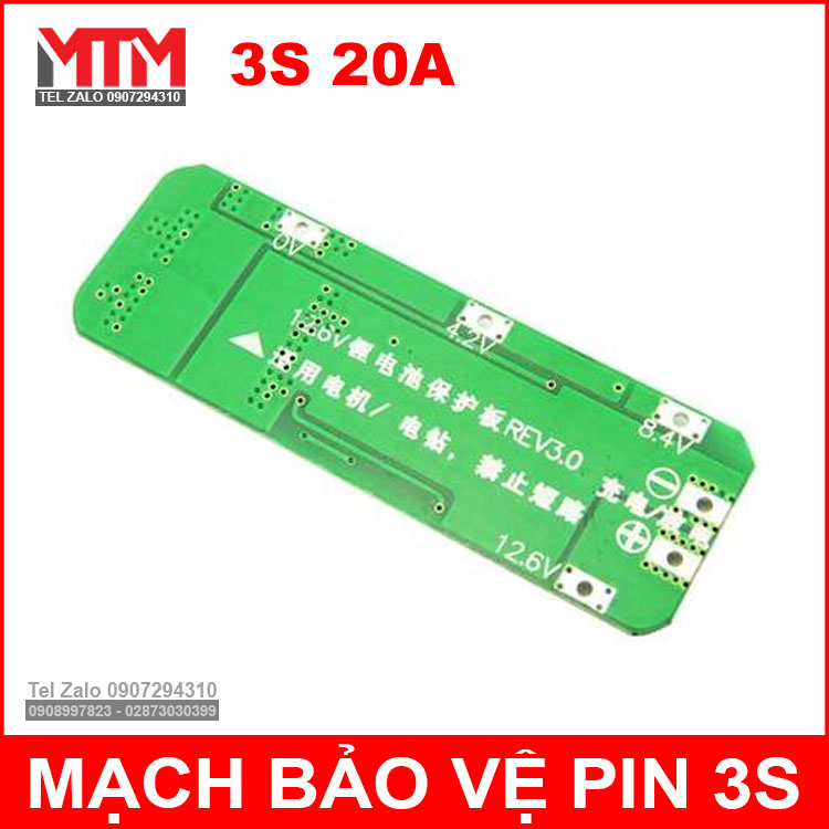 Pin BMS Ao Ve Pin 3s 18650 Pin BMS Ao Ve Pin 3s 18650