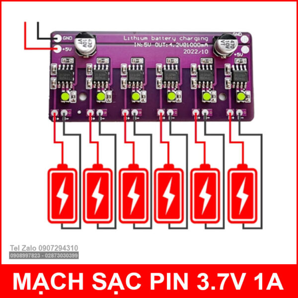 Sac Pin 6 Bit Lithium 18650 Doc Lap Sac Pin 6 Bit Lithium 18650 Doc Lap