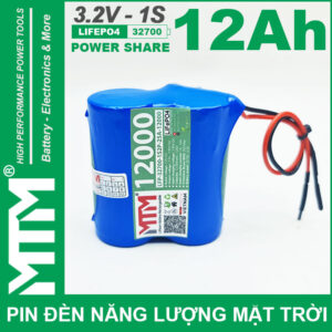 Pin Den Nang Luong Mat Troi 3v2 12Ah 12000mAh Cell Pin Sat Lifepo4 32700