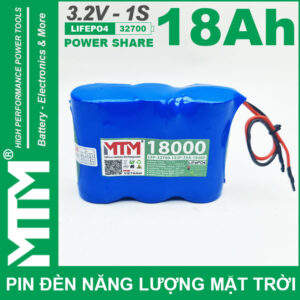 Pin Den Nang Luong Mat Troi 3v2 18Ah 18000mAh Cell Pin Sat Lifepo4 32700