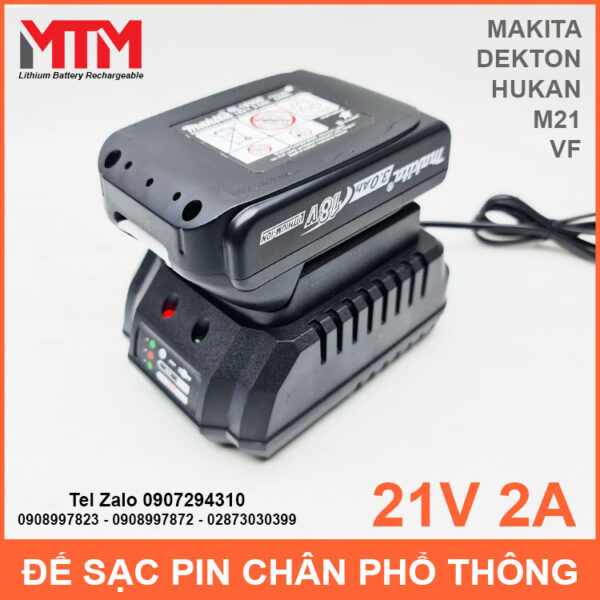 Bo Sac Pin Chan Pho Thong 21v 2A Bo Sac Pin Chan Pho Thong 21v 2A