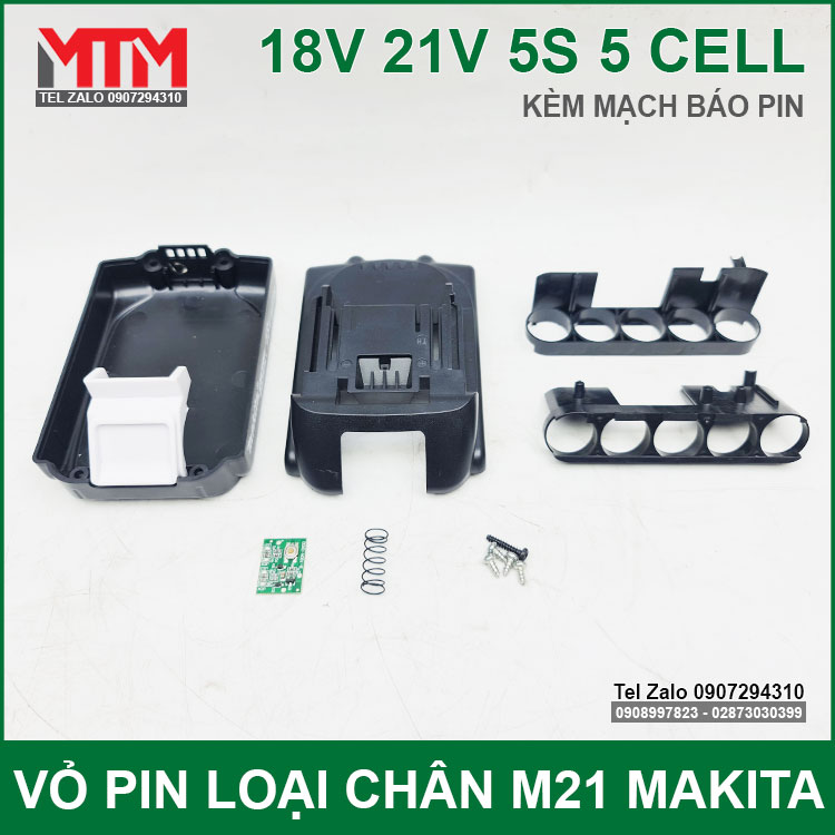 Bo Vo Pin Chua Kem Mach Makita M21