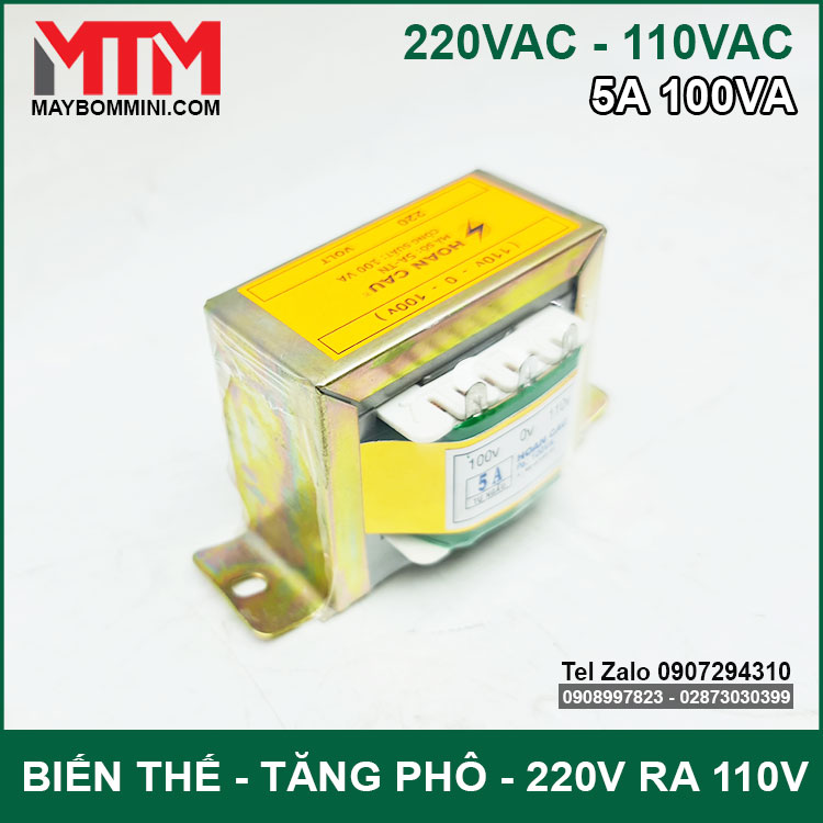 Cuc Bien The Tu Ngau 220v 110v 5A 100Va Cuc Bien The Tu Ngau 220v 110v 5A 100Va