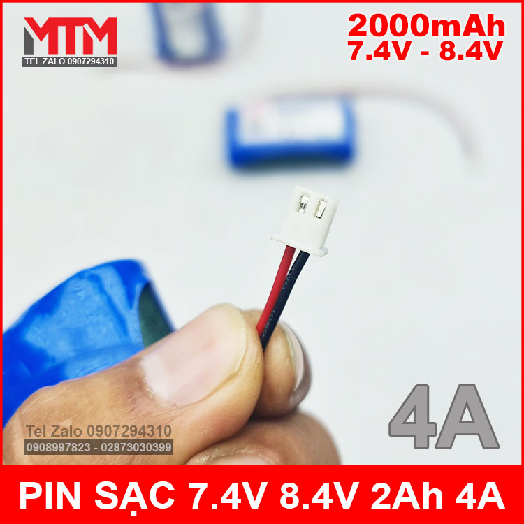 Pin Den Doi Dau 7V 2000mah