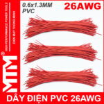 Day Dien 26AWG 20CM Mau Do Cao Cap