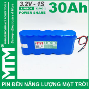 Pin Den Nang Luong Mat Troi 3v2 30Ah 30000mAh Cell Pin Sat Lifepo4 32700