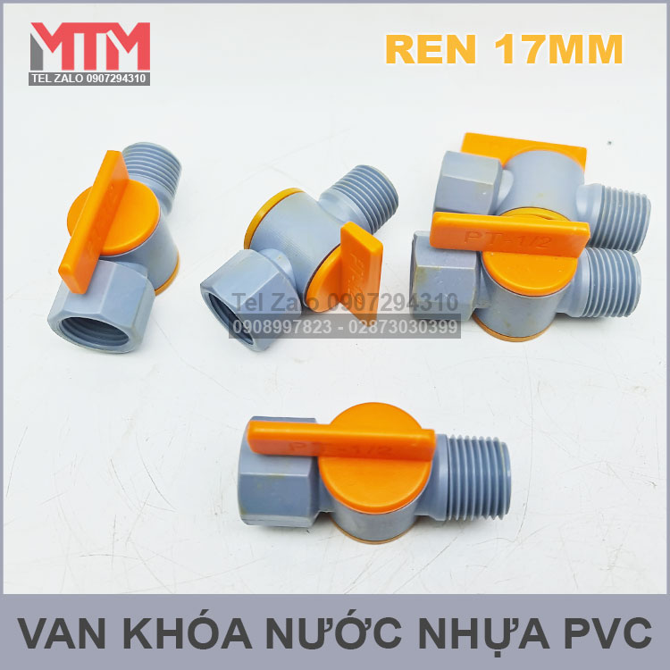 Van Khoa Nuoc Nhua Ren 17mm Van Khoa Nuoc Nhua Ren 17mm