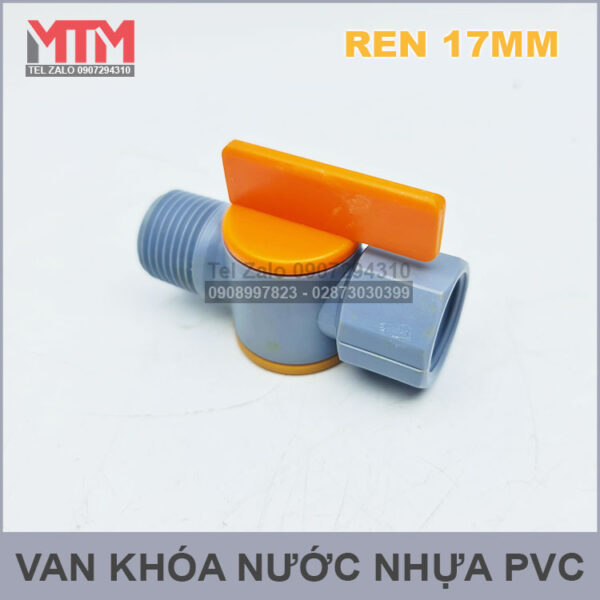 Van Khoa Nuoc Nhua Ren Noi 17mm Van Khoa Nuoc Nhua Ren Noi 17mm