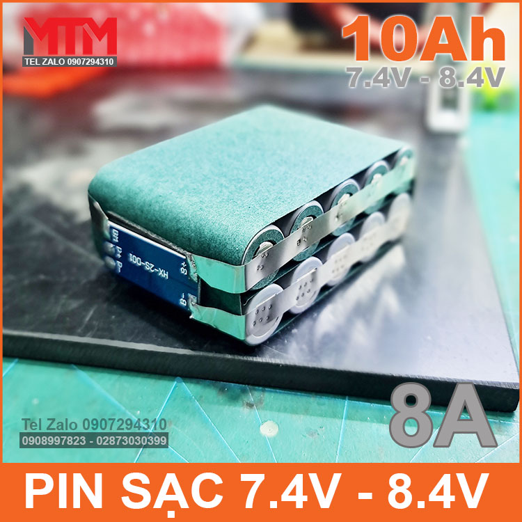 Khoi Pin 2s5p 18650 10Ah 8A Khoi Pin 2s5p 18650 10Ah 8A