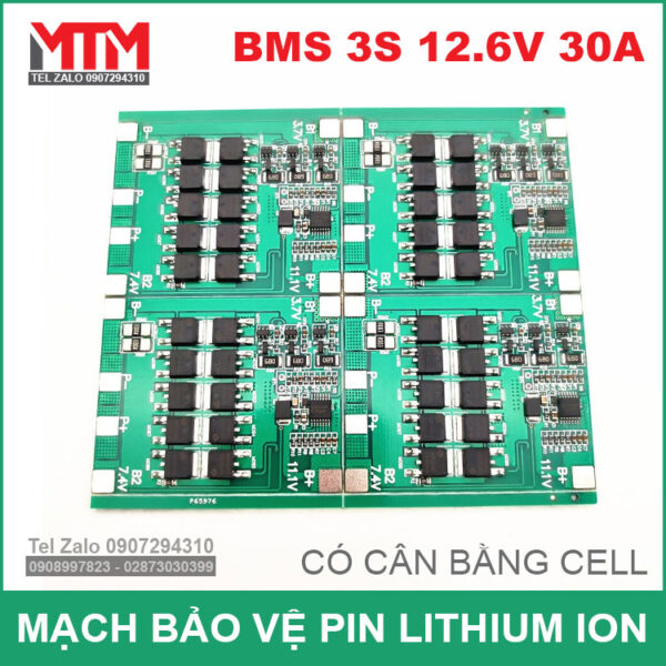 Mach Can Bang Va Bao Ve 3S 30A 12V Mach Can Bang Va Bao Ve 3S 30A 12V