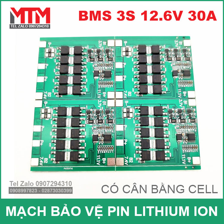 Mach Can Bang Va Bao Ve 3S 30A 12V Mach Can Bang Va Bao Ve 3S 30A 12V