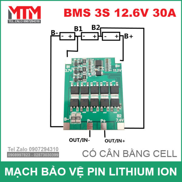 So Do Ghep Pin 3S Mach 30A Co Can Bang So Do Ghep Pin 3S Mach 30A Co Can Bang