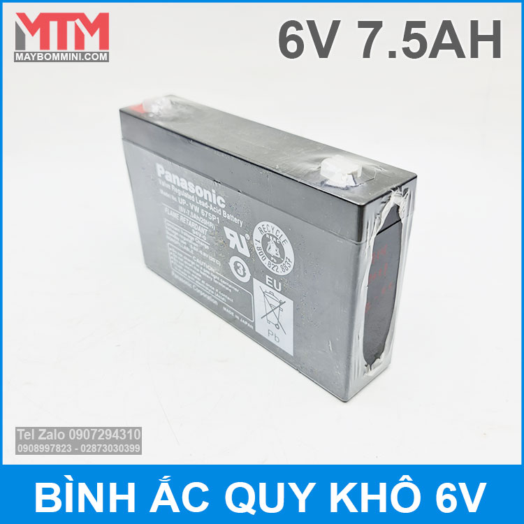 Binh Ac Quy Kho 6V 7 5Ah Panasonic Binh Ac Quy Kho 6V 7 5Ah Panasonic