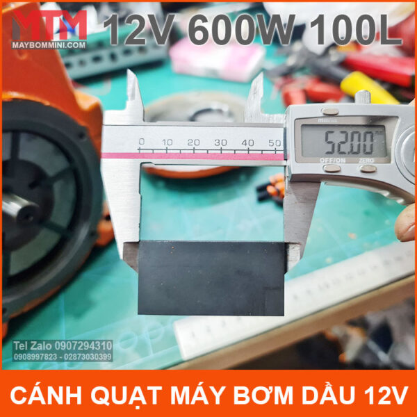 Canh Quat May Bom Xang Dau 12V 600W Chieu Dai Canh Quat May Bom Xang Dau 12V 600W Chieu Dai