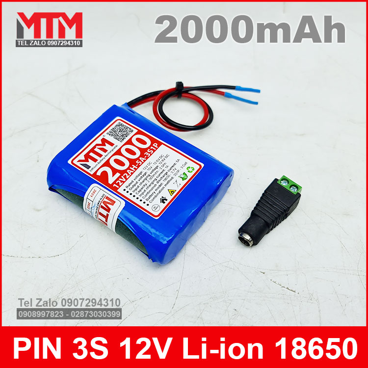 Ban Pin Sac Lithium Li Ion 12v 2000mah 5A Ban Pin Sac Lithium Li Ion 12v 2000mah 5A