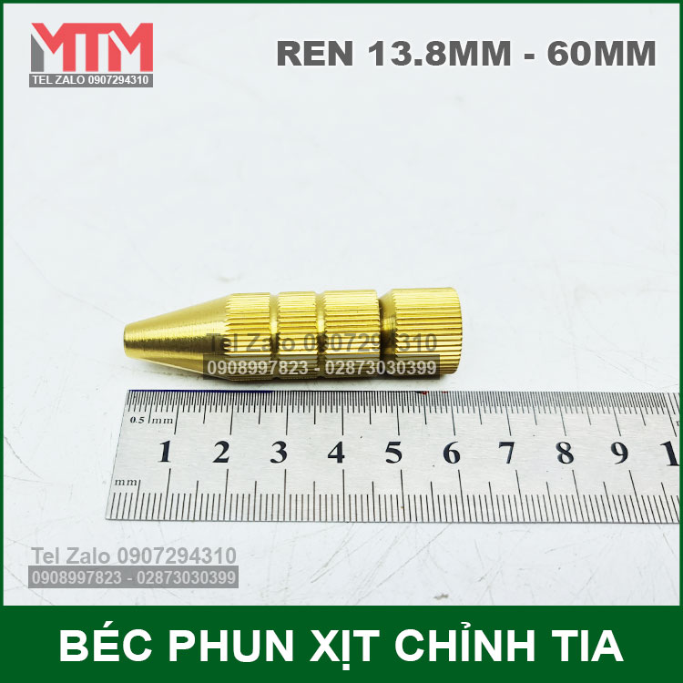 Bec Phun Xit Chinh Tia Nhon Dong 60mm Kich Thuoc Bec Phun Xit Chinh Tia Nhon Dong 60mm Kich Thuoc